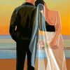 Beach Wedding Couple Diamond Painting
