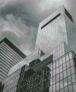 Black And White NYC Buildings Diamond Painting