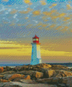 Canada Peggys Cove Lighthouse Diamond Painting
