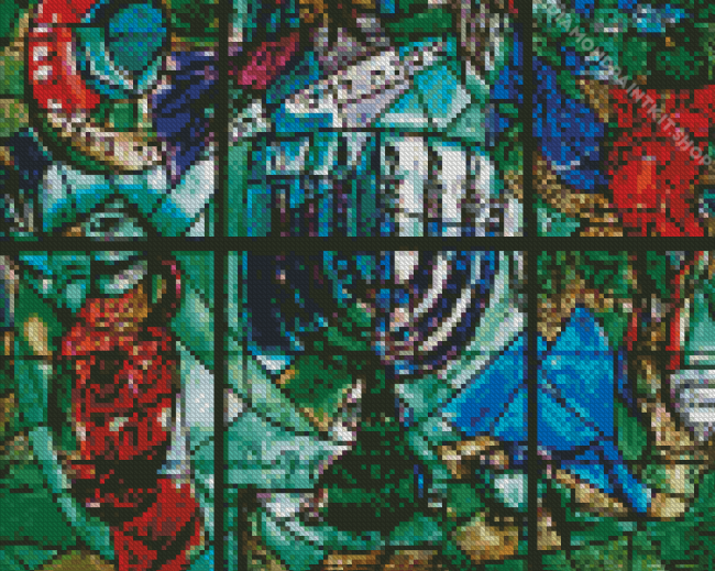 Chagall Window Stained Glass Diamond Painting