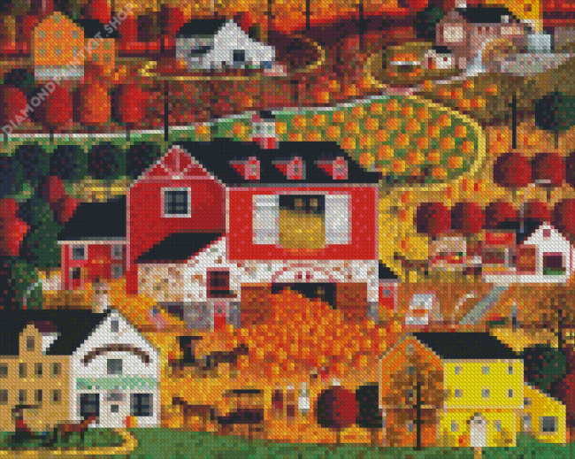 Charles Wysocki Butternut Farms Diamond Painting