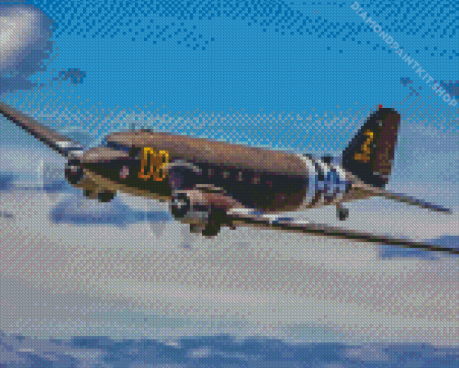 Douglas C-47 Skytrain Diamond Painting