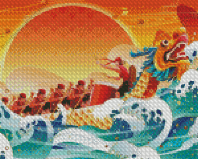 Dragon Boating Art Diamond Painting