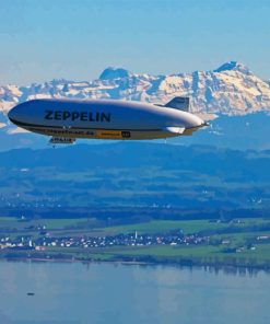 Flying Zeppelin Diamond Painting