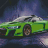 Green Audi R8 Car Diamond Painting