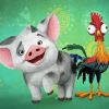 Hei Hei And Moana Pua Diamond Painting