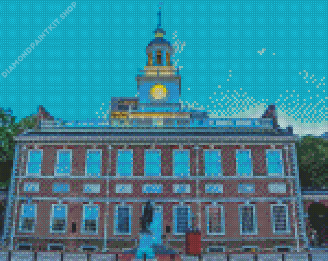 Independence Hall Philadelphia Diamond Painting