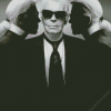 Karl Lagerfeld Photoshoot Diamond Painting