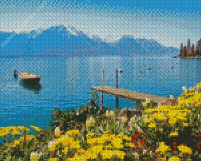 Lake Geneva Landscape Diamond Painting