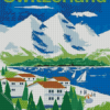 Landscape Switzerland Poster Diamond Painting