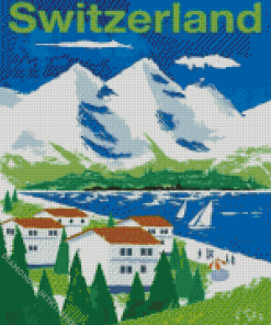 Landscape Switzerland Poster Diamond Painting
