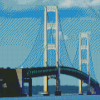 Mackinac Bridge Mackinaw City Diamond Painting