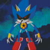 Metal Sonic Cartoon Diamond Painting