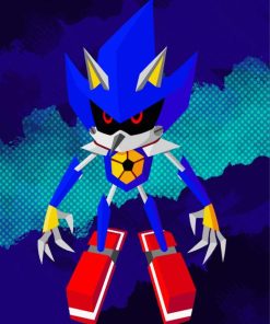 Metal Sonic Cartoon Diamond Painting