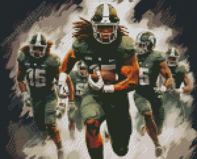 Michigan State Spartans Players Diamond Painting