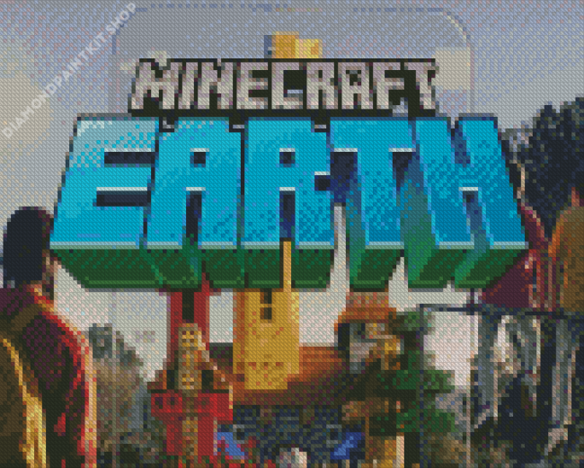Minecraft Earth Poster Diamond Painting