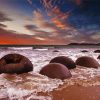 Moeraki Boulders Beach Diamond Painting