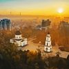 Moldova City Sunset View Diamond Painting