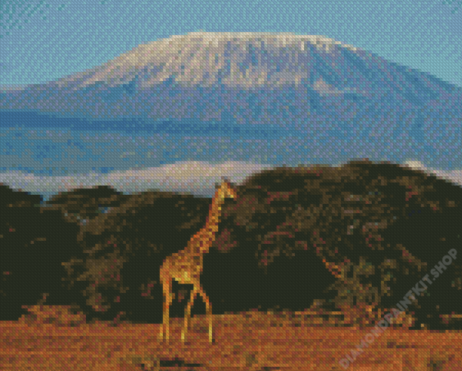 Mount Kilimanjaro Tanzania Diamond Painting