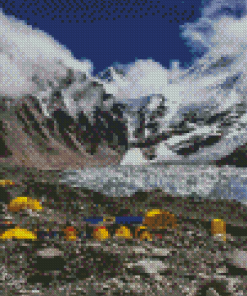 Mount Everest Base Camp Diamond Painting