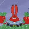 Mr Krabs With Money Diamond Painting