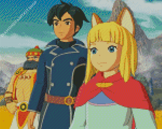 Ni No Kuni Game Characters Diamond Painting