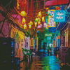 Night City Lights Alley Diamond Painting