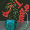 Orange Trumpet Vine Diamond Painting