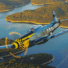 P51 American Mustang Plane Diamond Painting