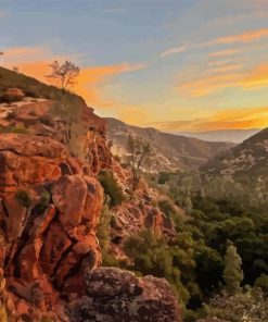 Pinnacles National Park With Sunset Diamond Painting
