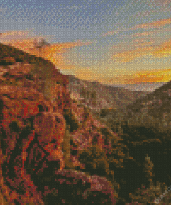 Pinnacles National Park With Sunset Diamond Painting