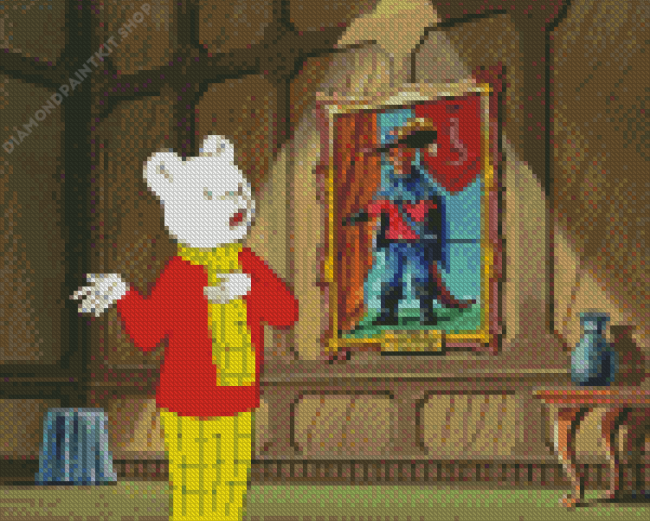 Rupert Bear In Museum Diamond Painting