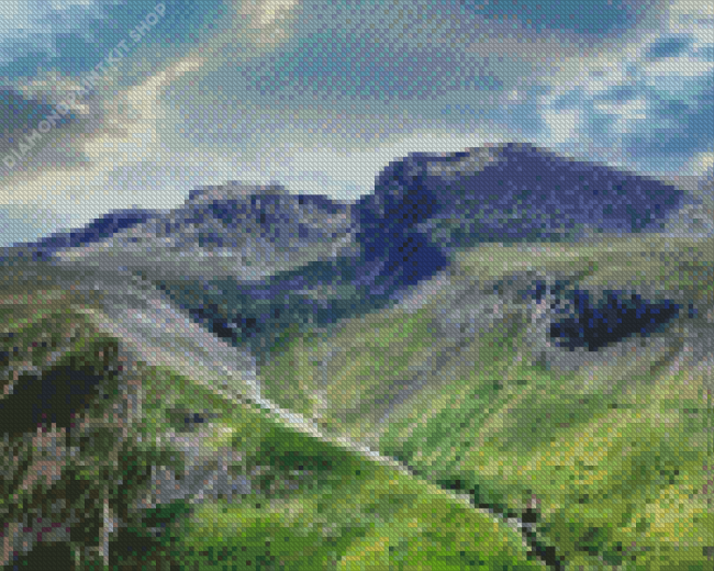 Sca Fell Mountain Landscape Diamond Painting