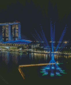 Singapore Light Show Diamond Painting