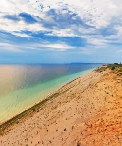 Sleeping Bear Dunes Seascape Diamond Painting