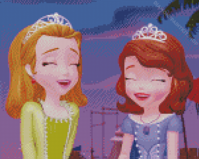 Sofia The First And Amber Diamond Painting