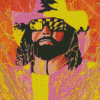 Splatter Art Randy Savage Diamond Painting