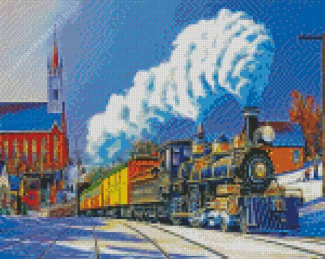 Steam Train Diamond Painting