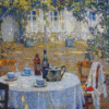 The Table In The Sun In The Garden Diamond Painting