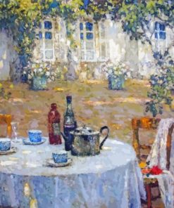 The Table In The Sun In The Garden Diamond Painting