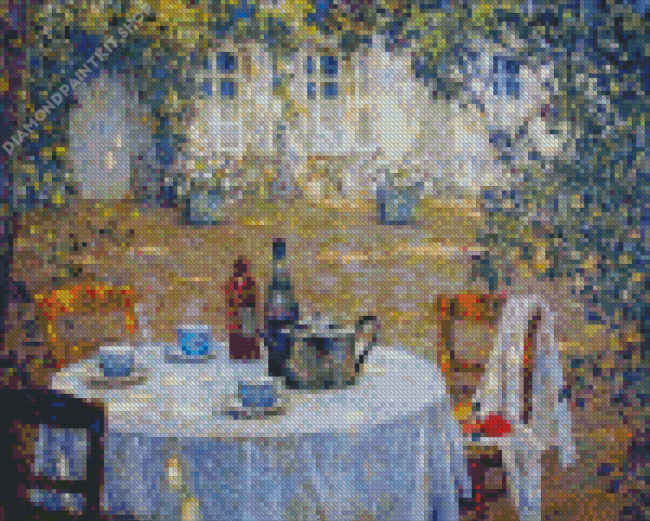 The Table In The Sun In The Garden Diamond Painting