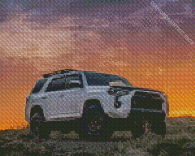 Toyota 4Runner At Sunset Diamond Painting