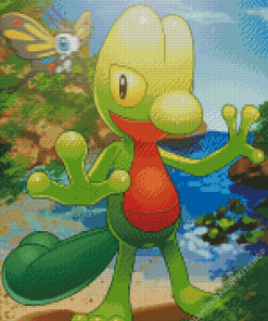 Treecko Pokemon Character Diamond Painting