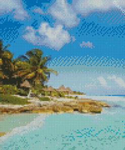 Tulum Beach Diamond Painting