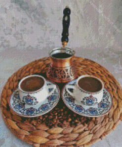 Turkish Coffee Pot And Cups Diamond Painting