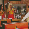 Two Broke Girls Characters Diamond Painting