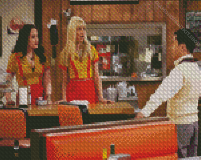 Two Broke Girls Characters Diamond Painting