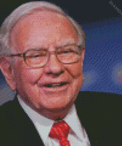 Warren Buffett Smiling Diamond Painting