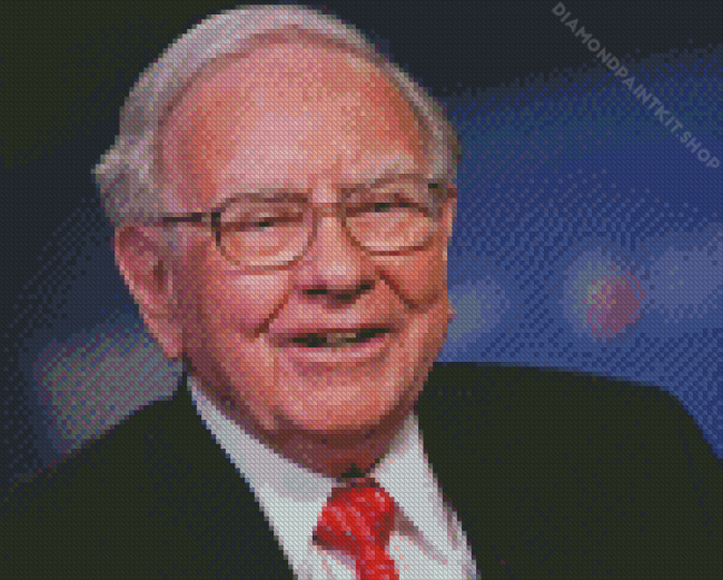 Warren Buffett Smiling Diamond Painting