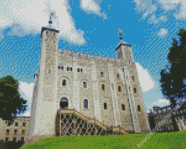 White Tower Diamond Painting